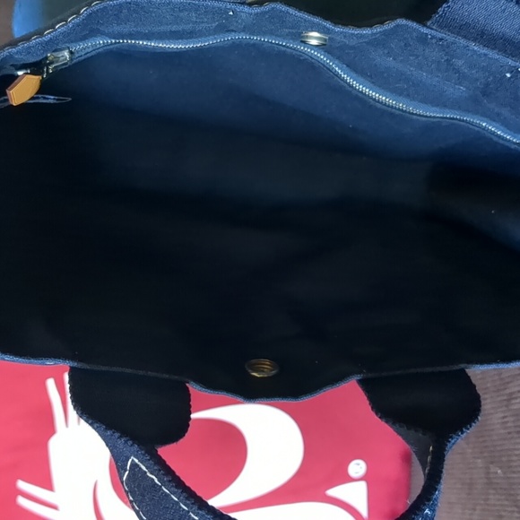 Hermes navy blue herline tote - Picture 3 of 6